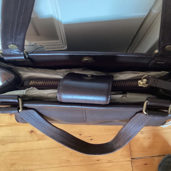 NWT Jones of New York  Dark Brown soft leather handbag - Picture 4 of 14